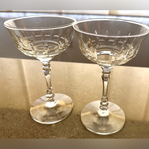 2 Rock Sharpe 3005-22 Champagne /cordial Glasses - Picture 1 of 13